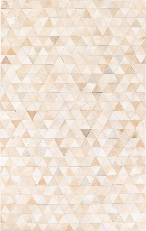 Detail image of 5' 1 x 8' 1 Cowhide Stocks Rug
