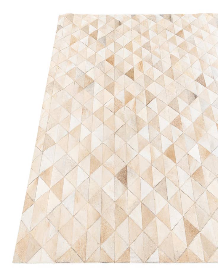 Detail image of 5' 2 x 8' 1 Cowhide Stocks Rug