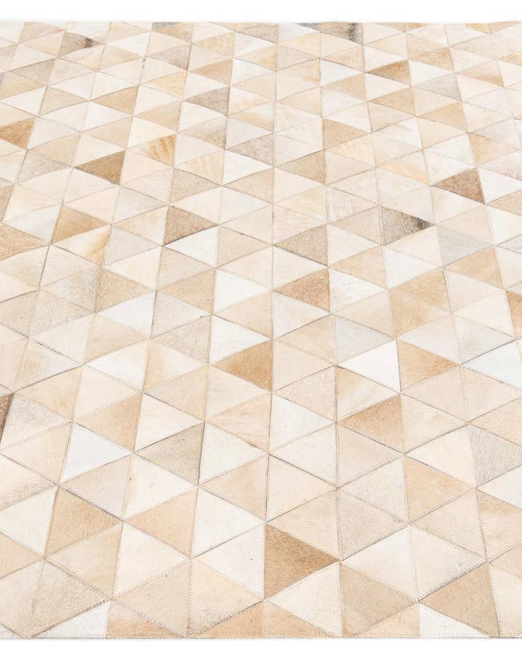 Detail image of 5' 2 x 8' 1 Cowhide Stocks Rug