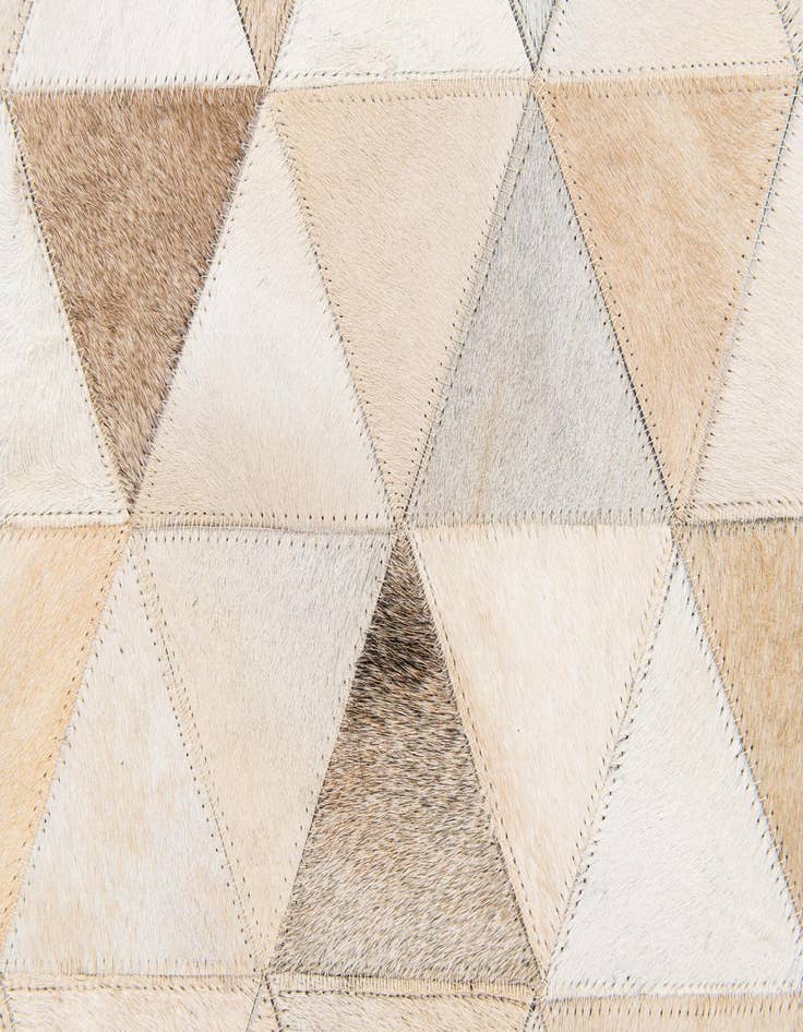 Detail image of 5' 2 x 8' 1 Cowhide Stocks Rug