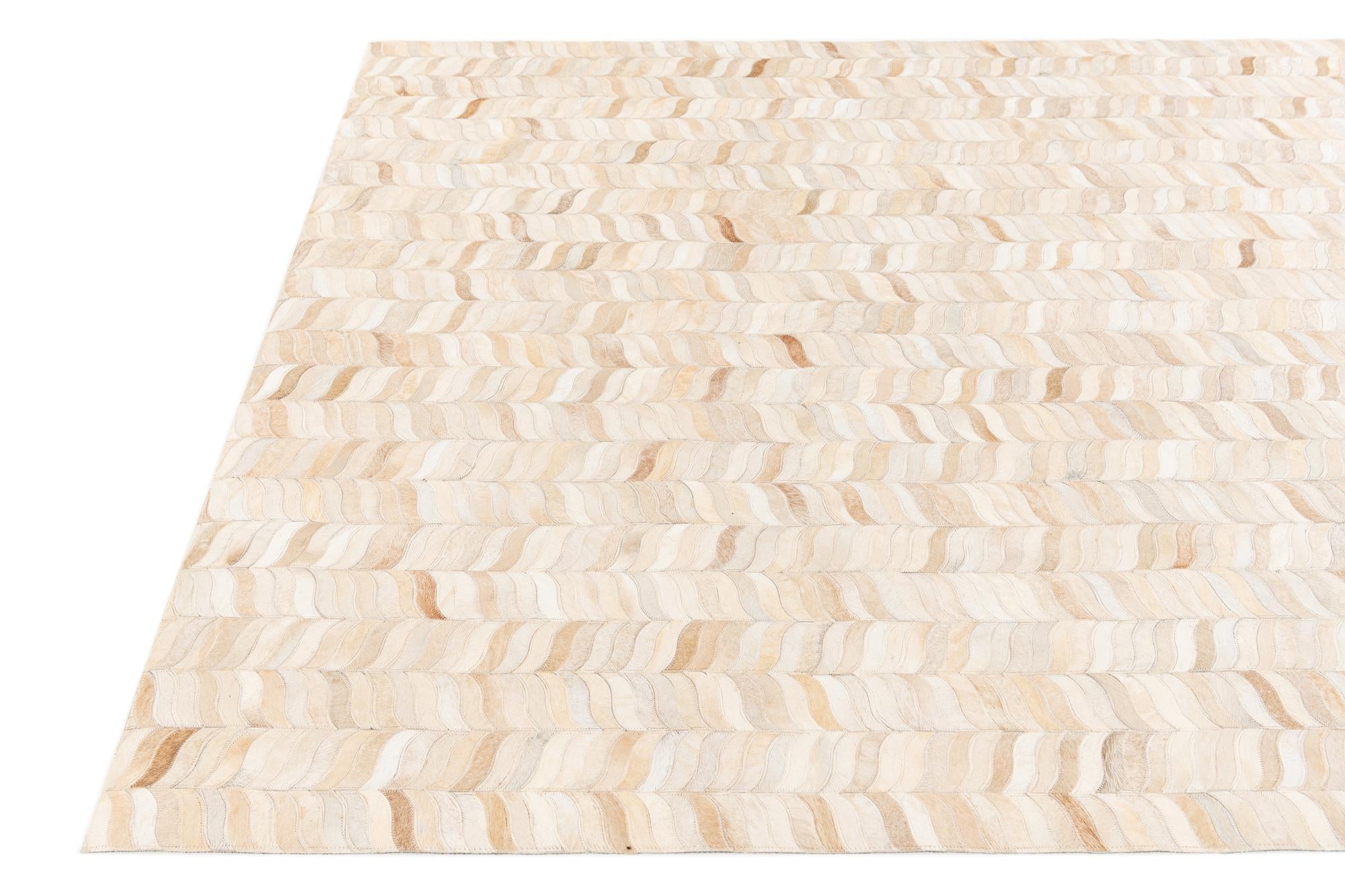 5' 8 x 7' 8 Cowhide Stocks Rug