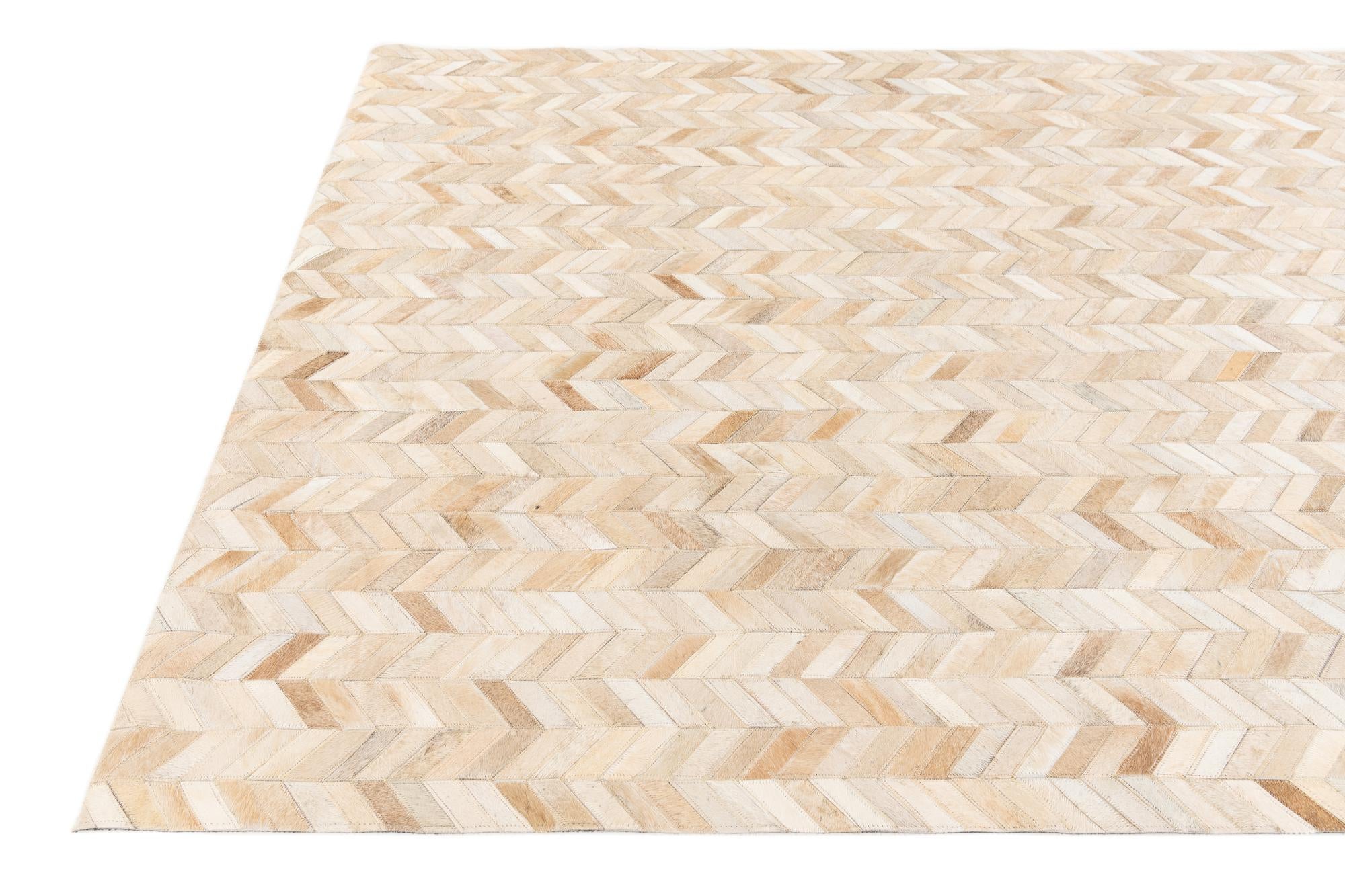 5' 1 x 7' 11 Cowhide Stocks Rug