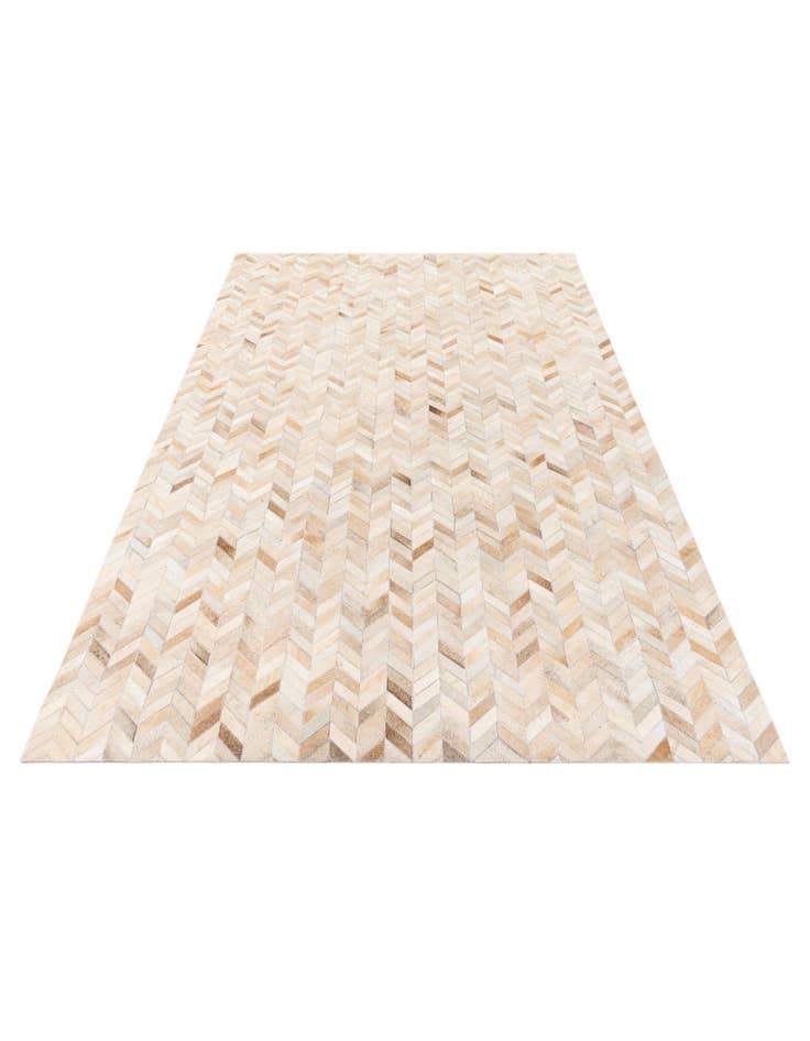 Detail image of 5' 1 x 7' 10 Cowhide Stocks Rug
