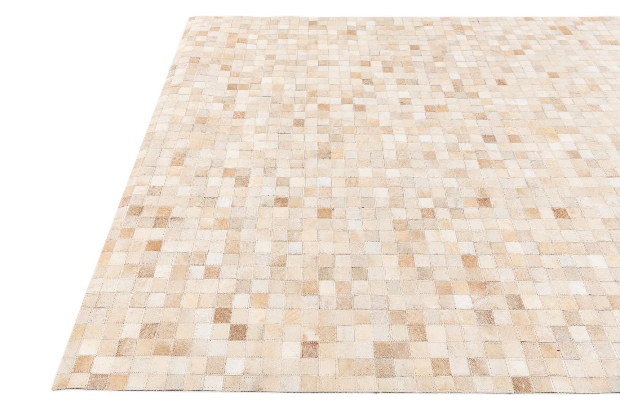 5' 2 x 7' 11 Cowhide Stocks Rug