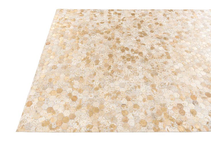 Detail image of 5' 3 x 7' 5 Cowhide Stocks Rug