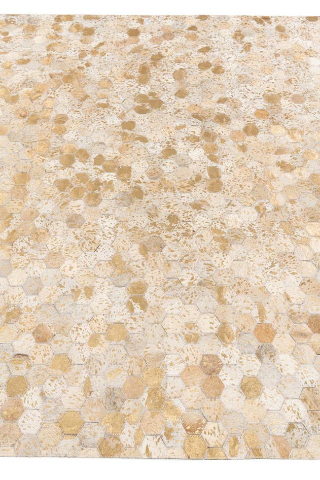 Detail image of 5' 3 x 7' 5 Cowhide Stocks Rug