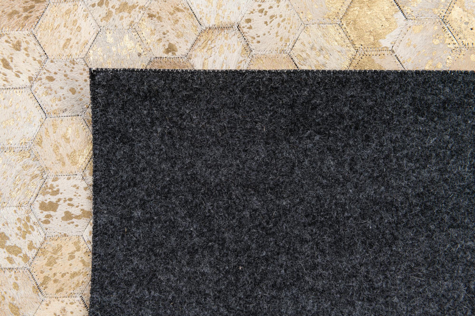 5' 3 x 7' 5 Cowhide Stocks Rug
