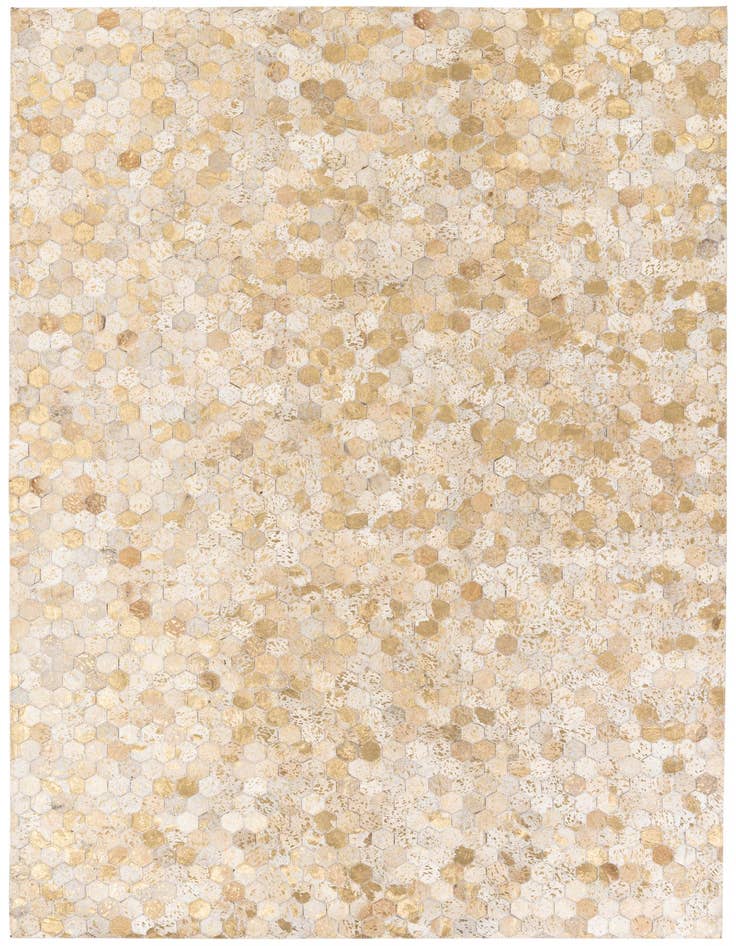 Detail image of 5' 3 x 7' 5 Cowhide Stocks Rug