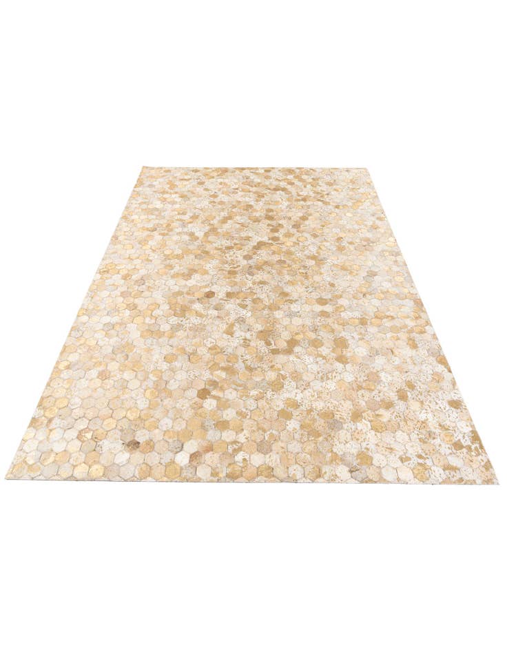 Detail image of 5' 3 x 7' 6 Cowhide Stocks Rug