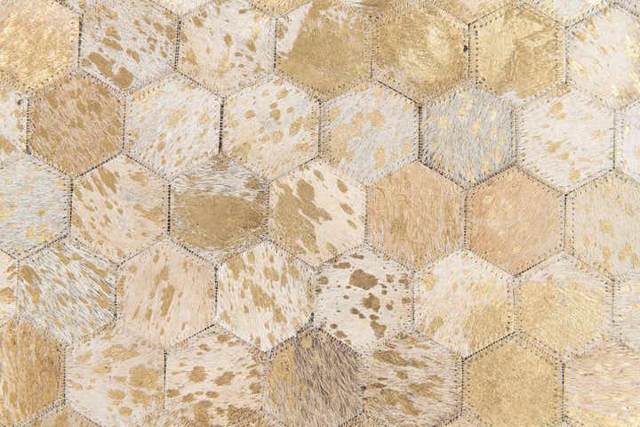 5' 3 x 7' 6 Cowhide Stocks Rug