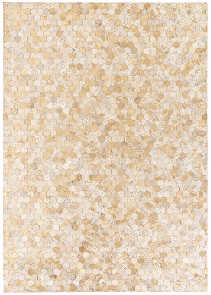 Detail image of 5' 3 x 7' 6 Cowhide Stocks Rug
