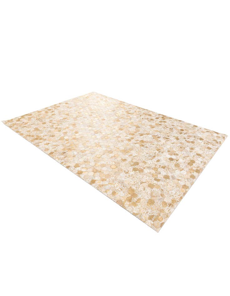 Detail image of 5' 3 x 7' 5 Cowhide Stocks Rug