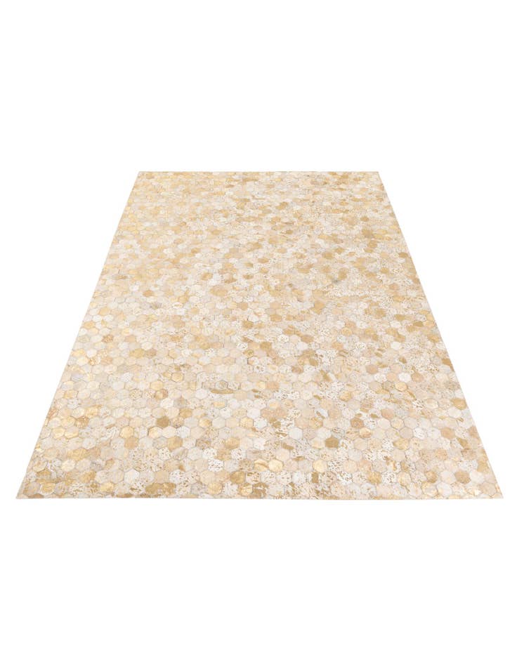Detail image of 5' 3 x 7' 5 Cowhide Stocks Rug