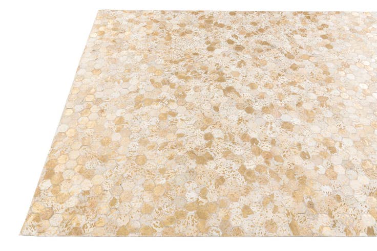 Detail image of 5' 3 x 7' 5 Cowhide Stocks Rug