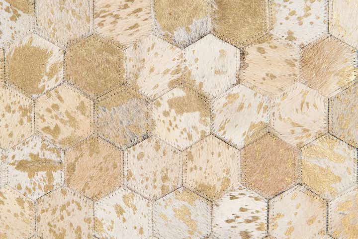 5' 3 x 7' 5 Cowhide Stocks Rug