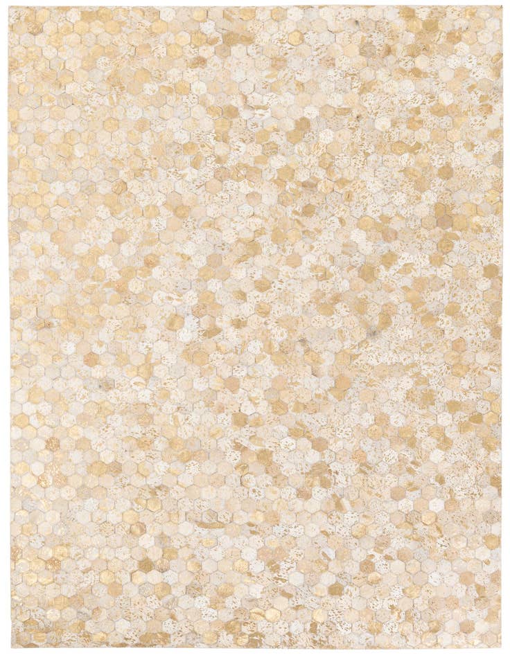 Detail image of 5' 3 x 7' 5 Cowhide Stocks Rug