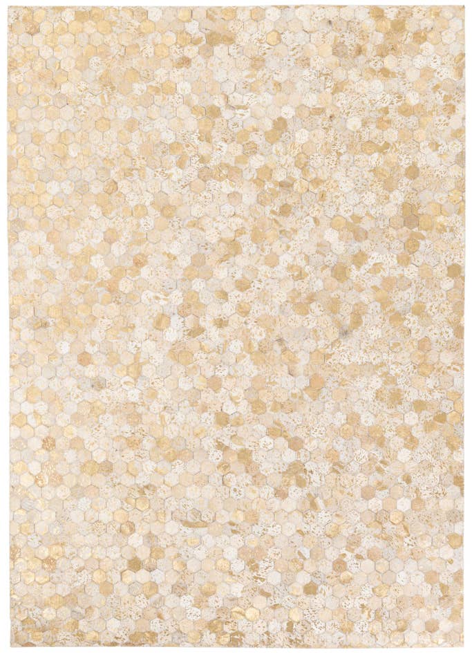Detail image of 5' 3 x 7' 5 Cowhide Stocks Rug