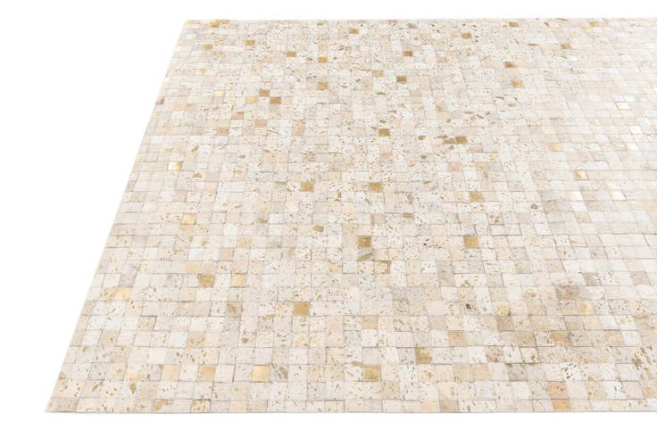 Detail image of 5' 2 x 7' 5 Cowhide Stocks Rug