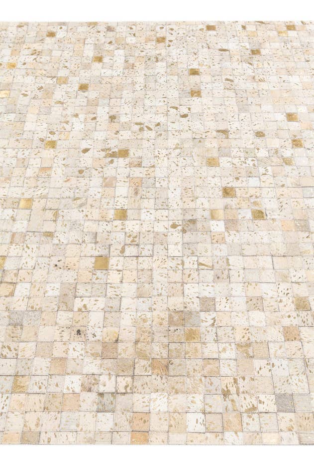 Detail image of 5' 2 x 7' 5 Cowhide Stocks Rug