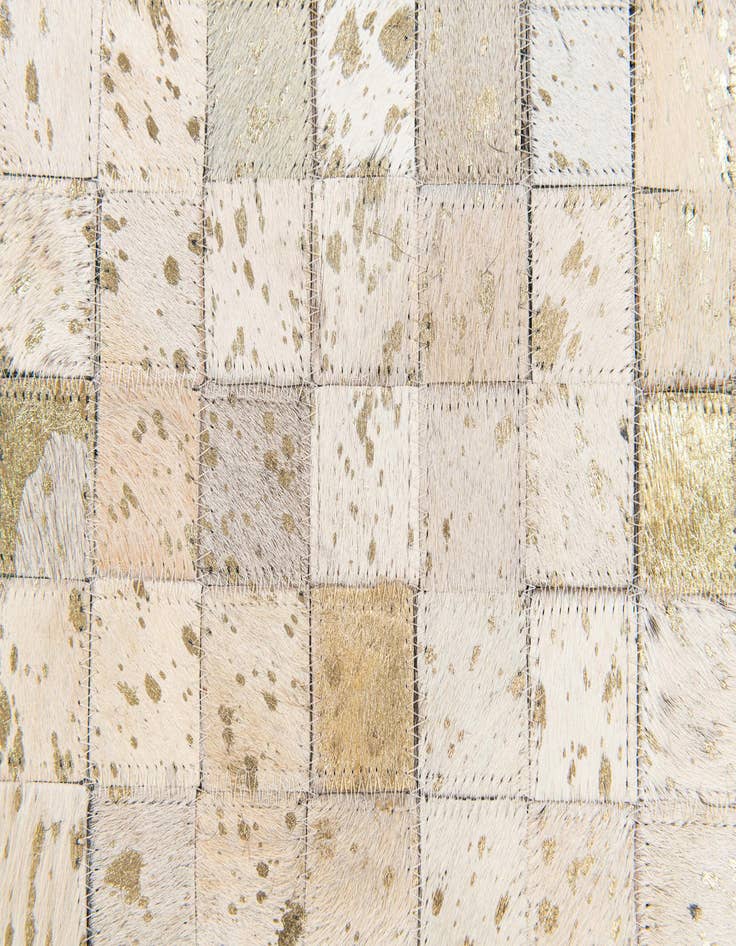 Detail image of 5' 2 x 7' 5 Cowhide Stocks Rug