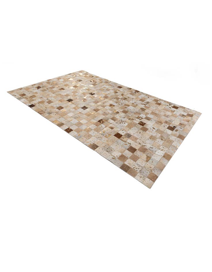 Detail image of 5' x 8' Cowhide Stocks Rug