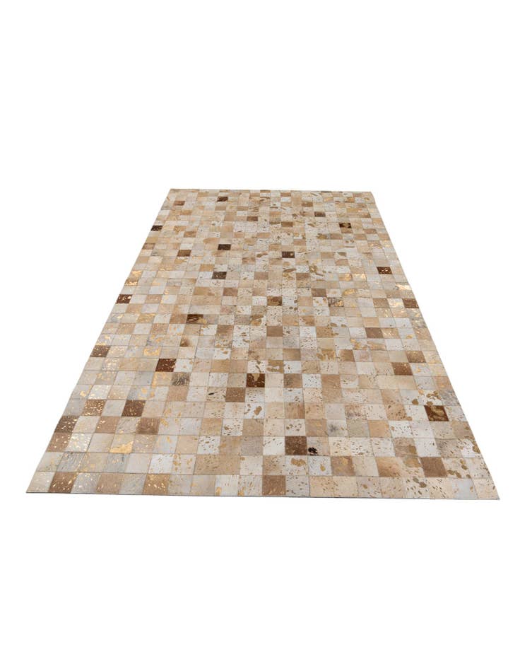 Detail image of 5' x 8' Cowhide Stocks Rug