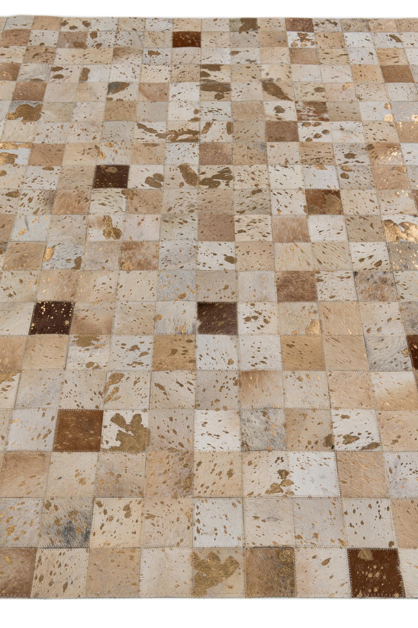 5' x 8' Cowhide Stocks Rug