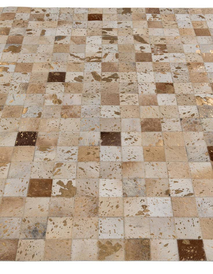 Detail image of 5' x 8' Cowhide Stocks Rug