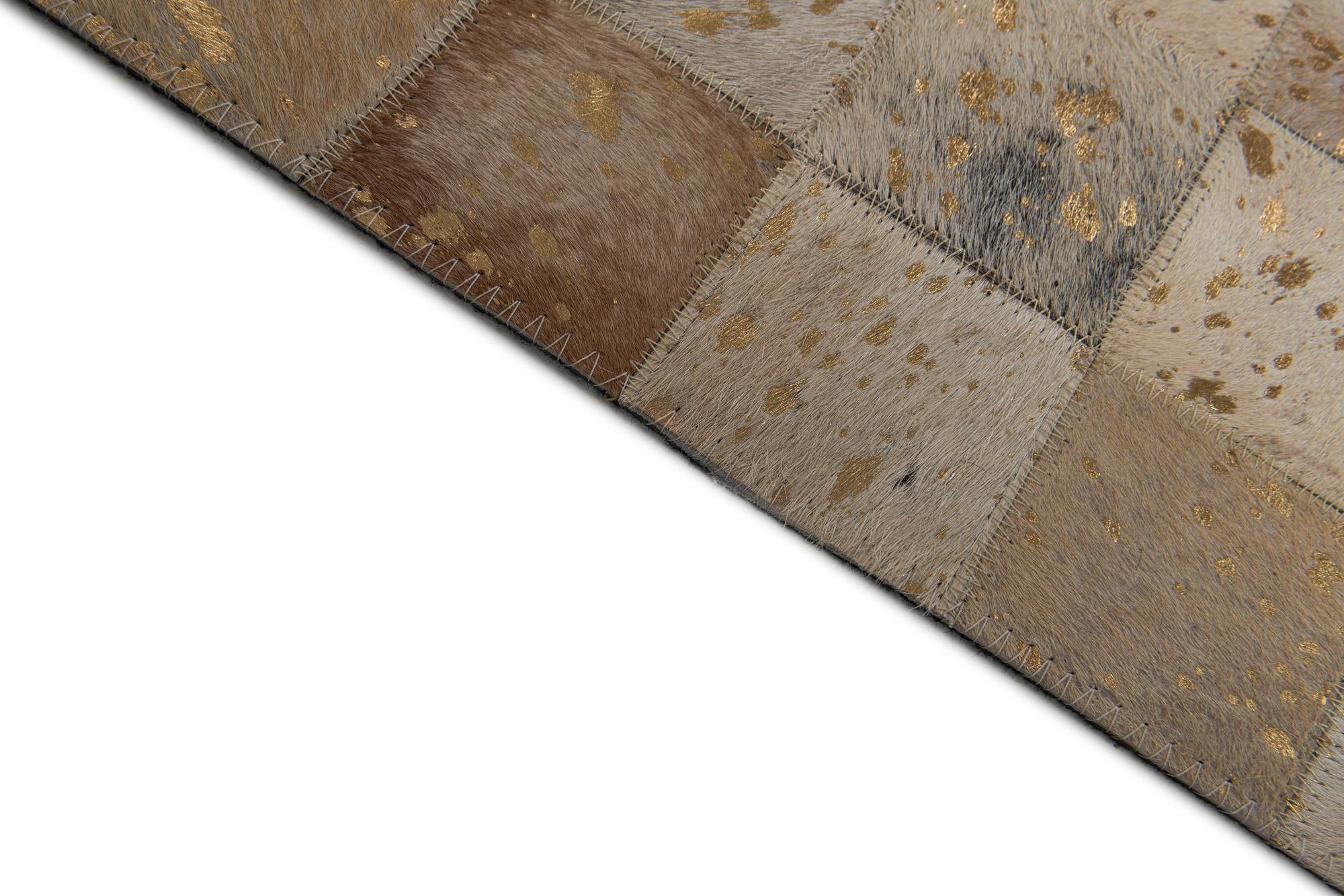 5' x 8' Cowhide Stocks Rug