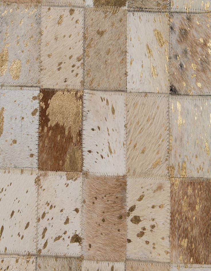 Detail image of 5' x 8' Cowhide Stocks Rug