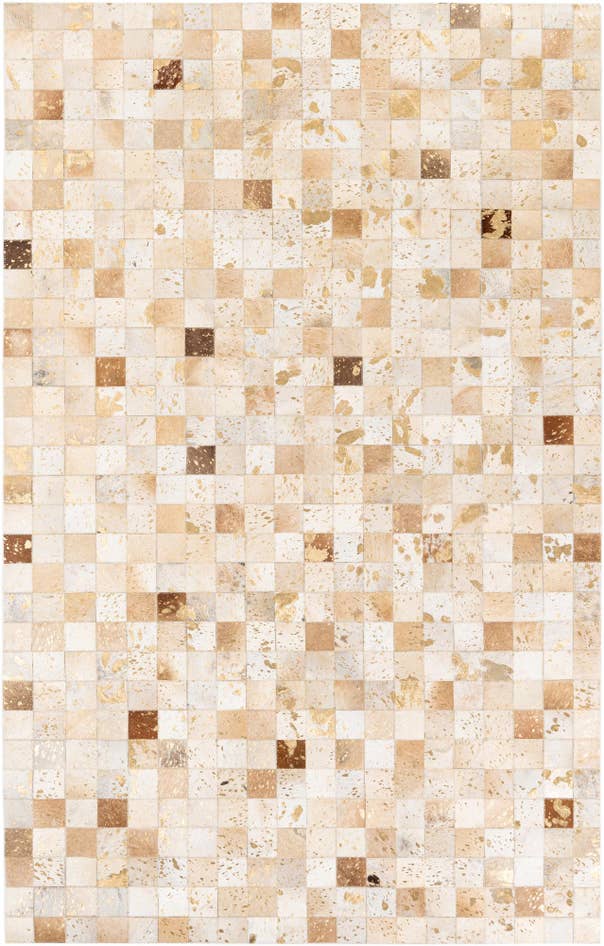 Detail image of 5' x 8' Cowhide Stocks Rug