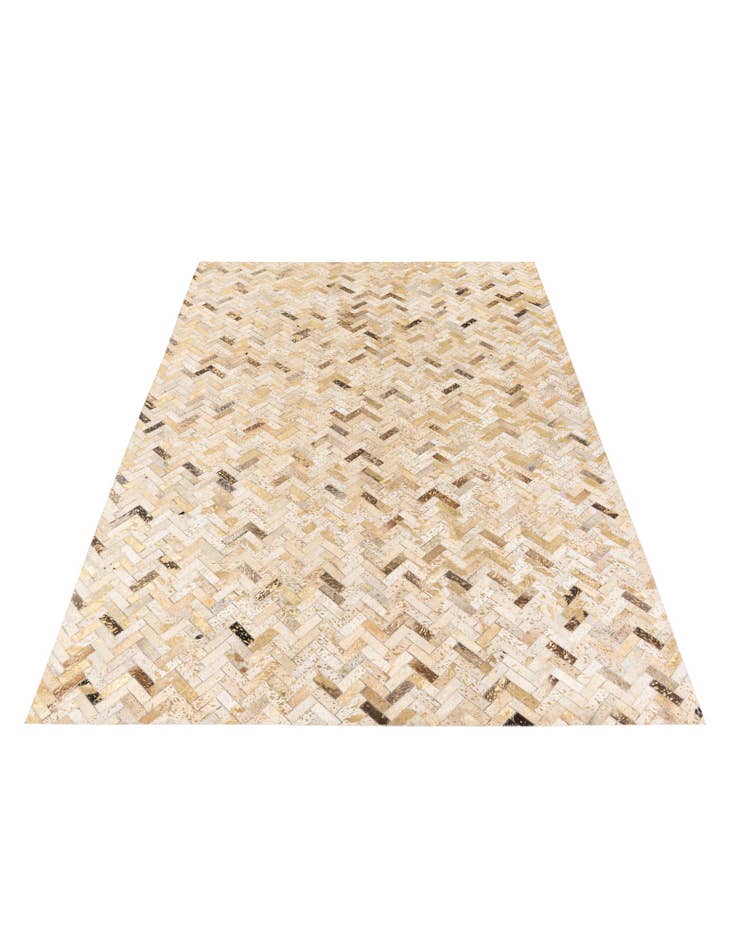 Detail image of 5' 3 x 7' 7 Cowhide Stocks Rug