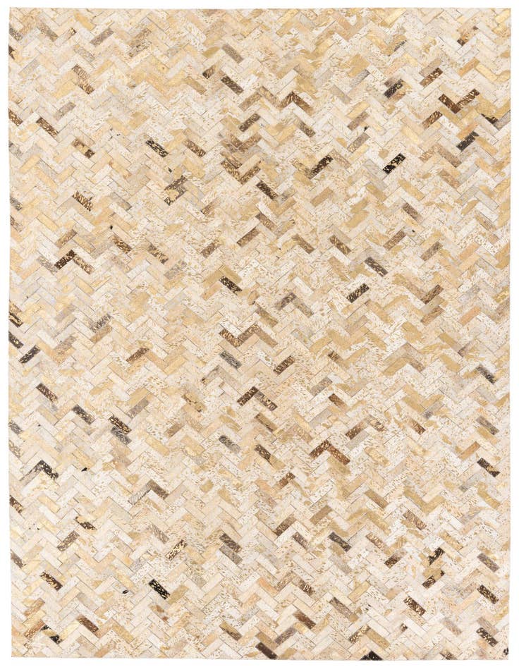 Detail image of 5' 3 x 7' 7 Cowhide Stocks Rug