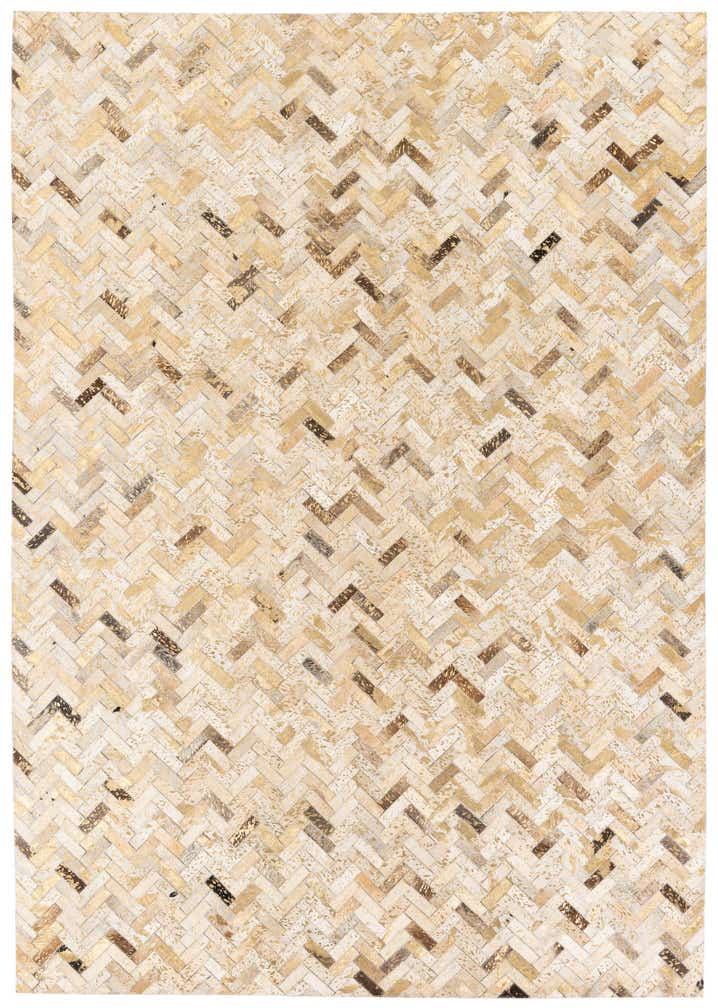 5' 3 x 7' 7 Cowhide Stocks Rug