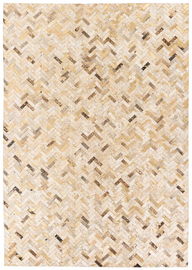 Detail image of 5' 3 x 7' 7 Cowhide Stocks Rug