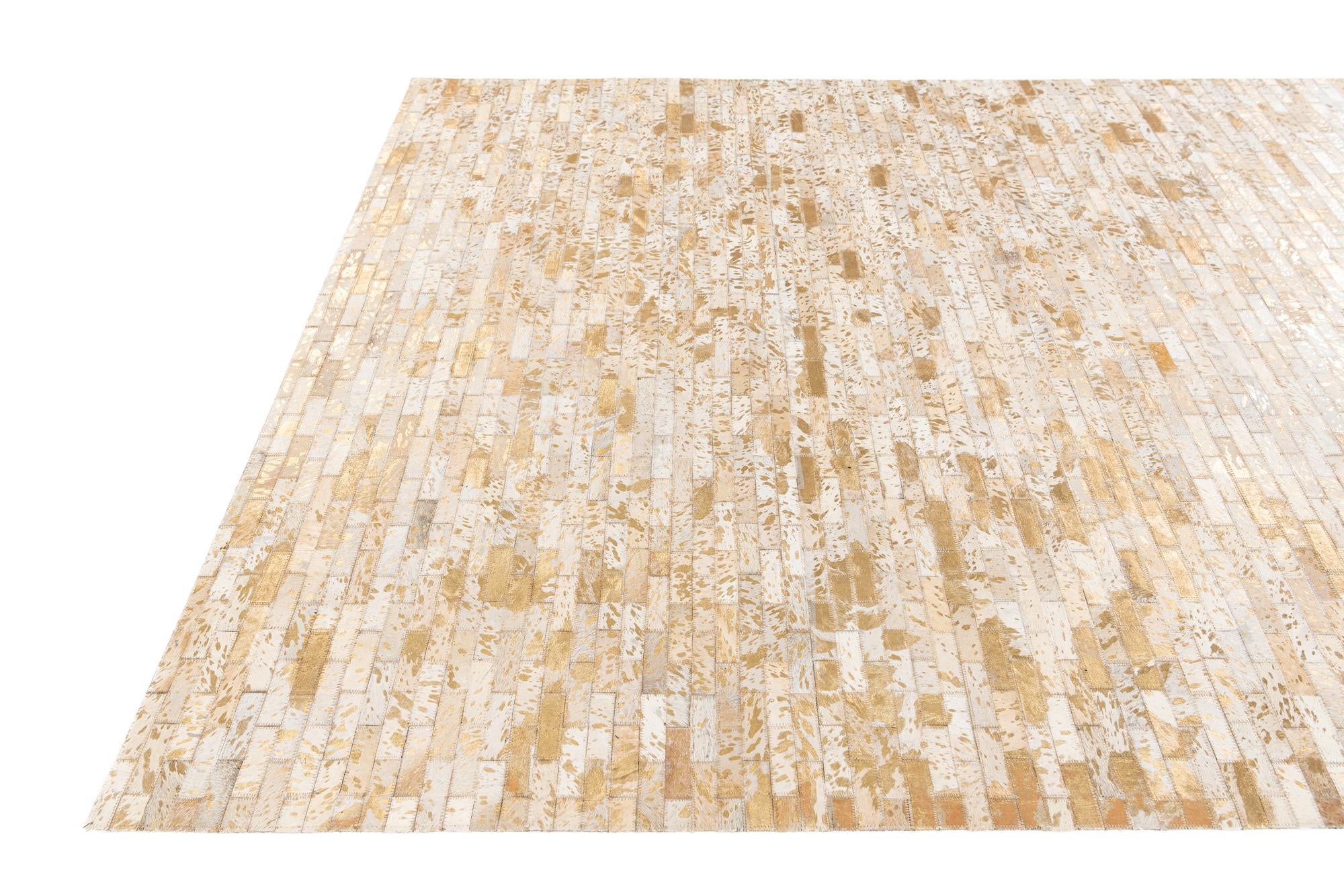 5' 4 x 7' 5 Cowhide Stocks Rug