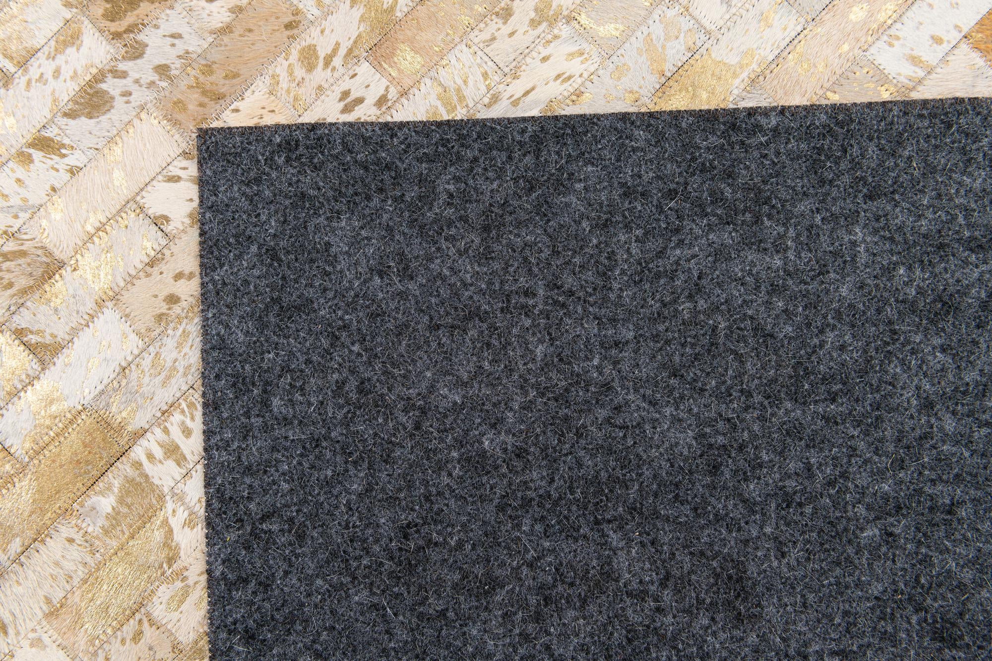 5' 4 x 7' 5 Cowhide Stocks Rug