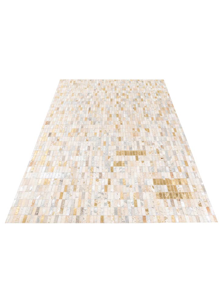 Detail image of 4' 10 x 8' 2 Cowhide Stocks Rug