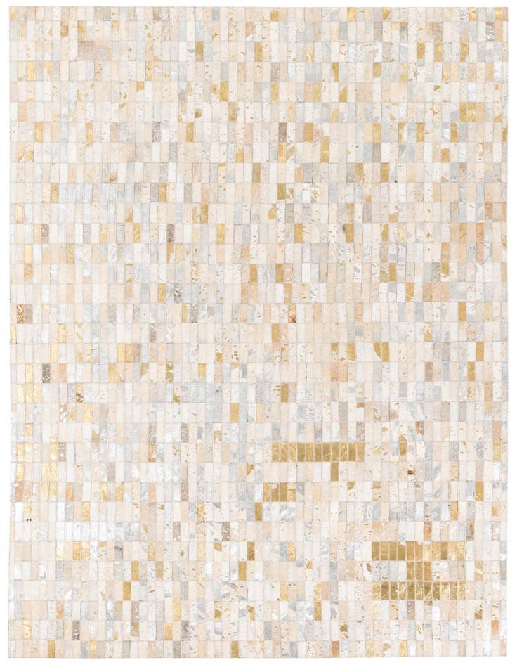 Detail image of 4' 10 x 8' 2 Cowhide Stocks Rug