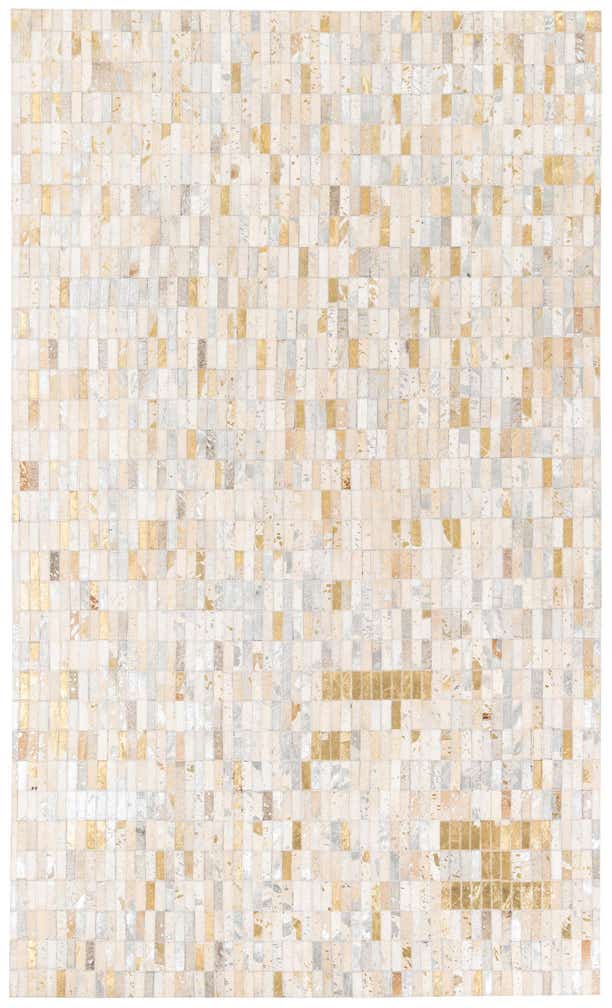 4' 10 x 8' 2 Cowhide Stocks Rug