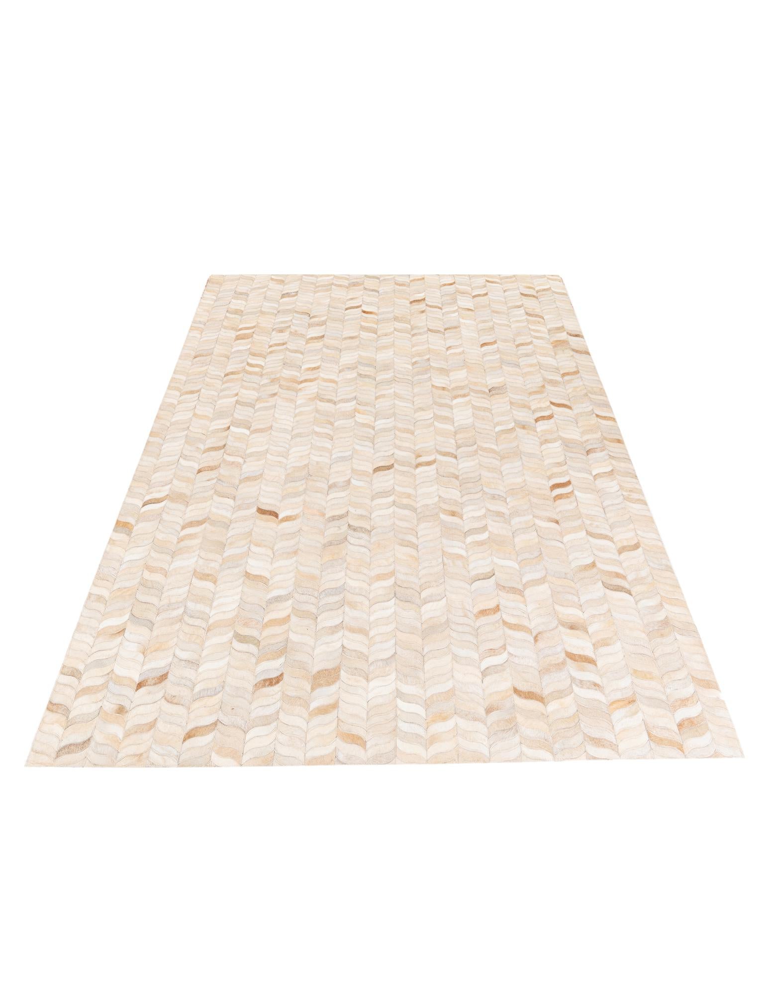5' 9 x 7' 10 Cowhide Stocks Rug