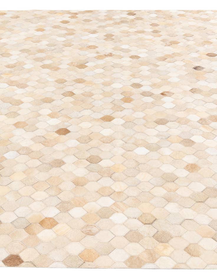 Detail image of 6' 8 x 10' Cowhide Stocks Rug