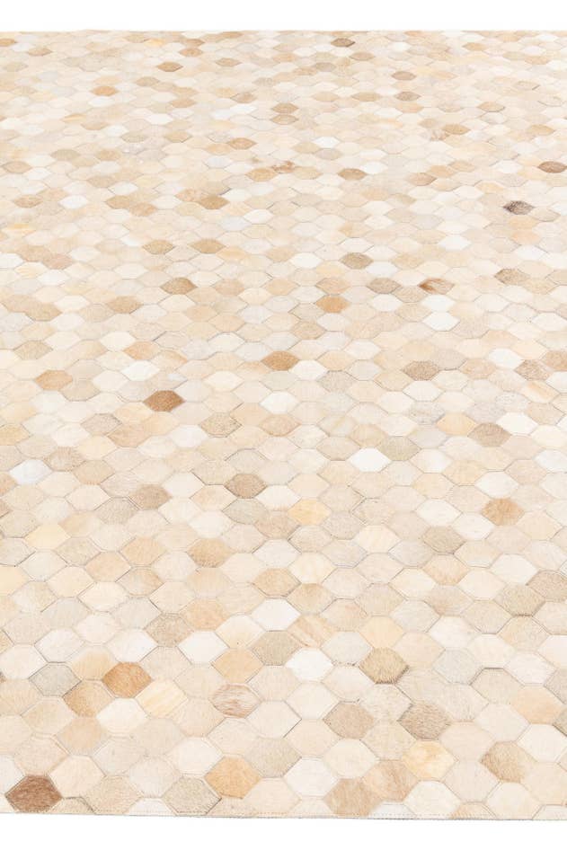 Detail image of 6' 8 x 10' Cowhide Stocks Rug
