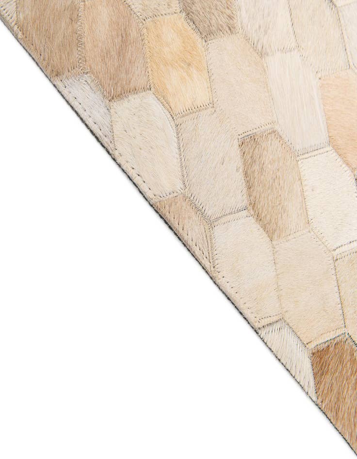 Detail image of 6' 8 x 10' Cowhide Stocks Rug