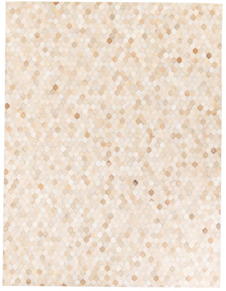 Detail image of 6' 8 x 10' Cowhide Stocks Rug