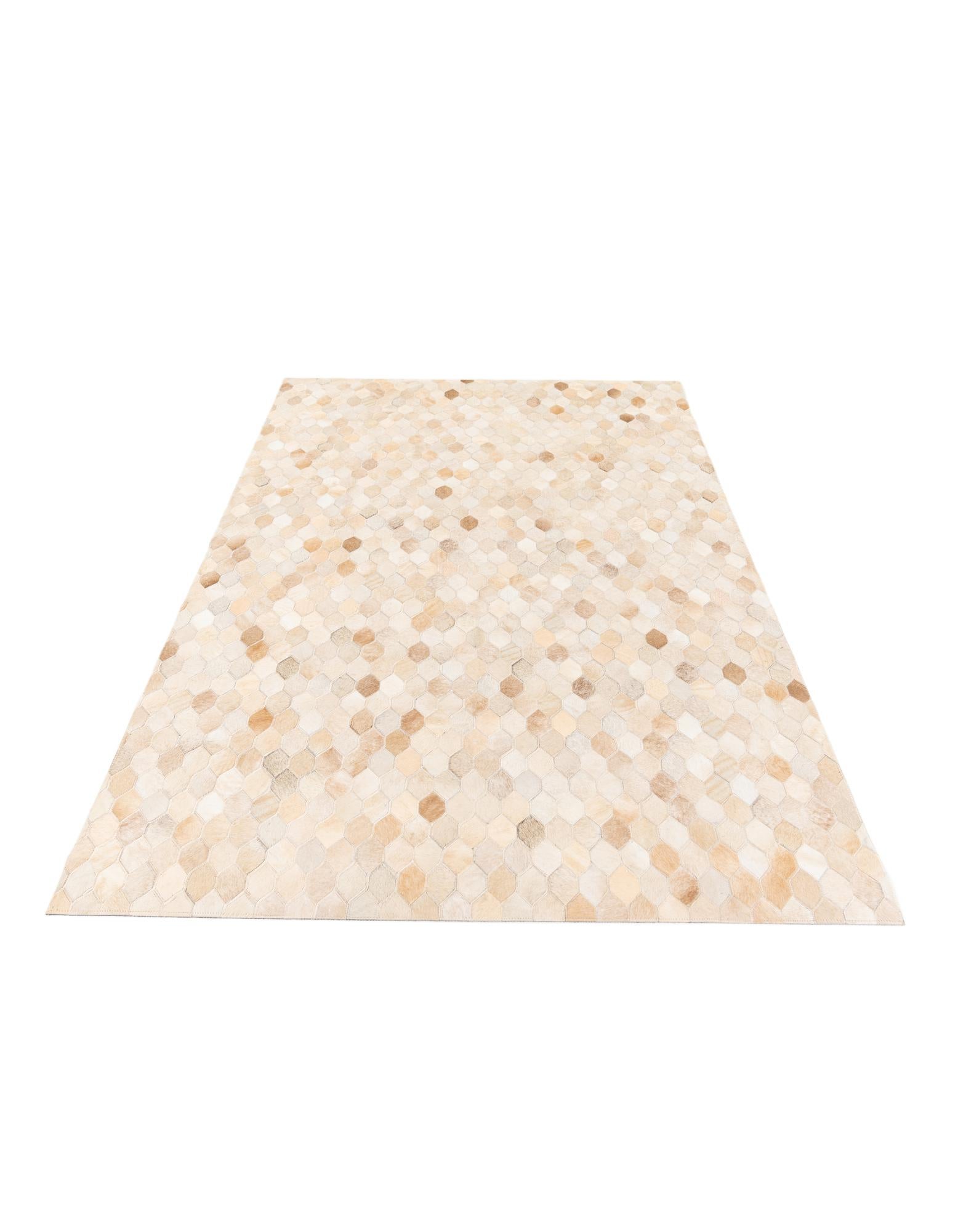 4' 8 x 6' 7 Cowhide Stocks Rug