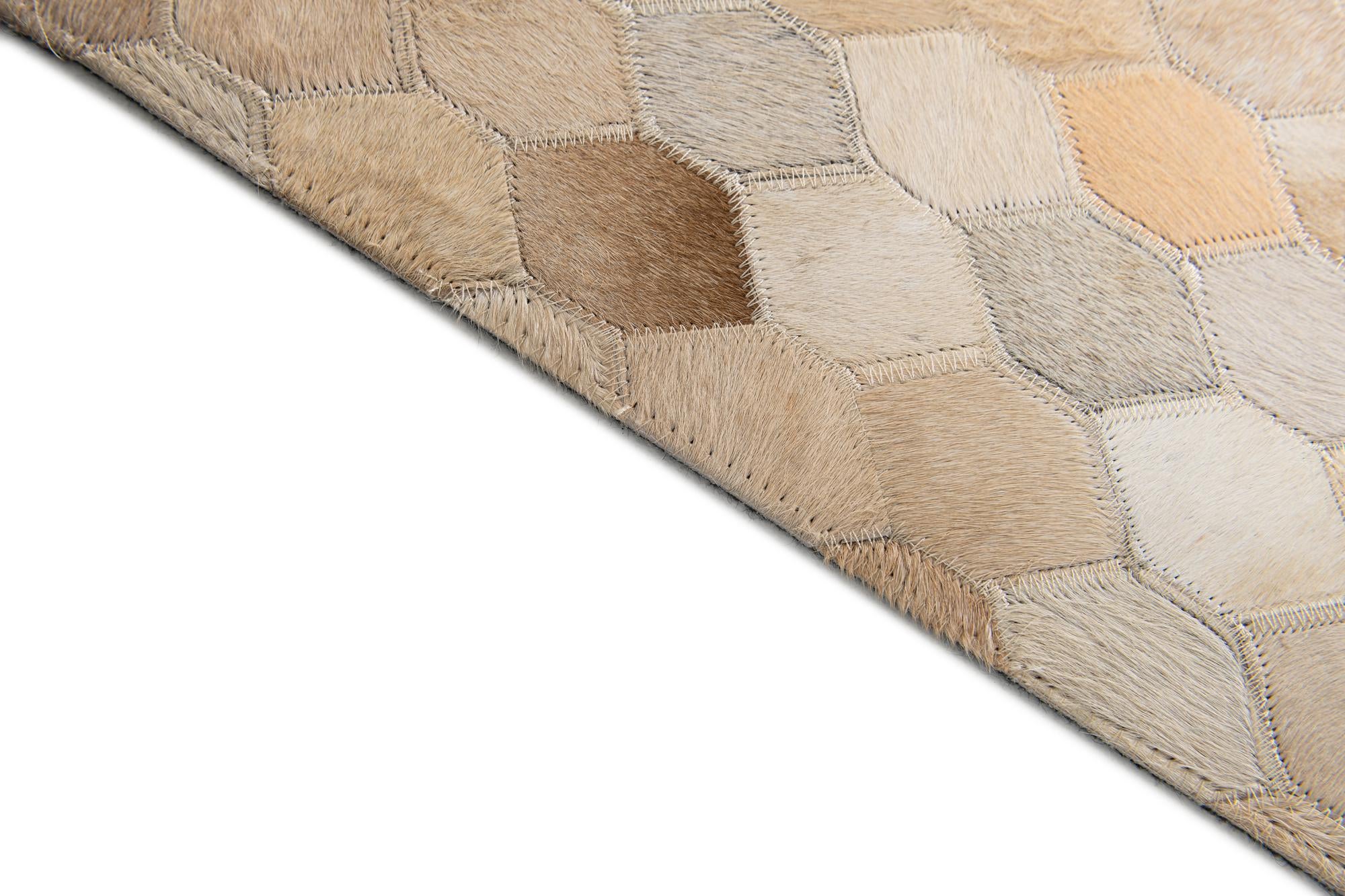 4' 8 x 6' 7 Cowhide Stocks Rug