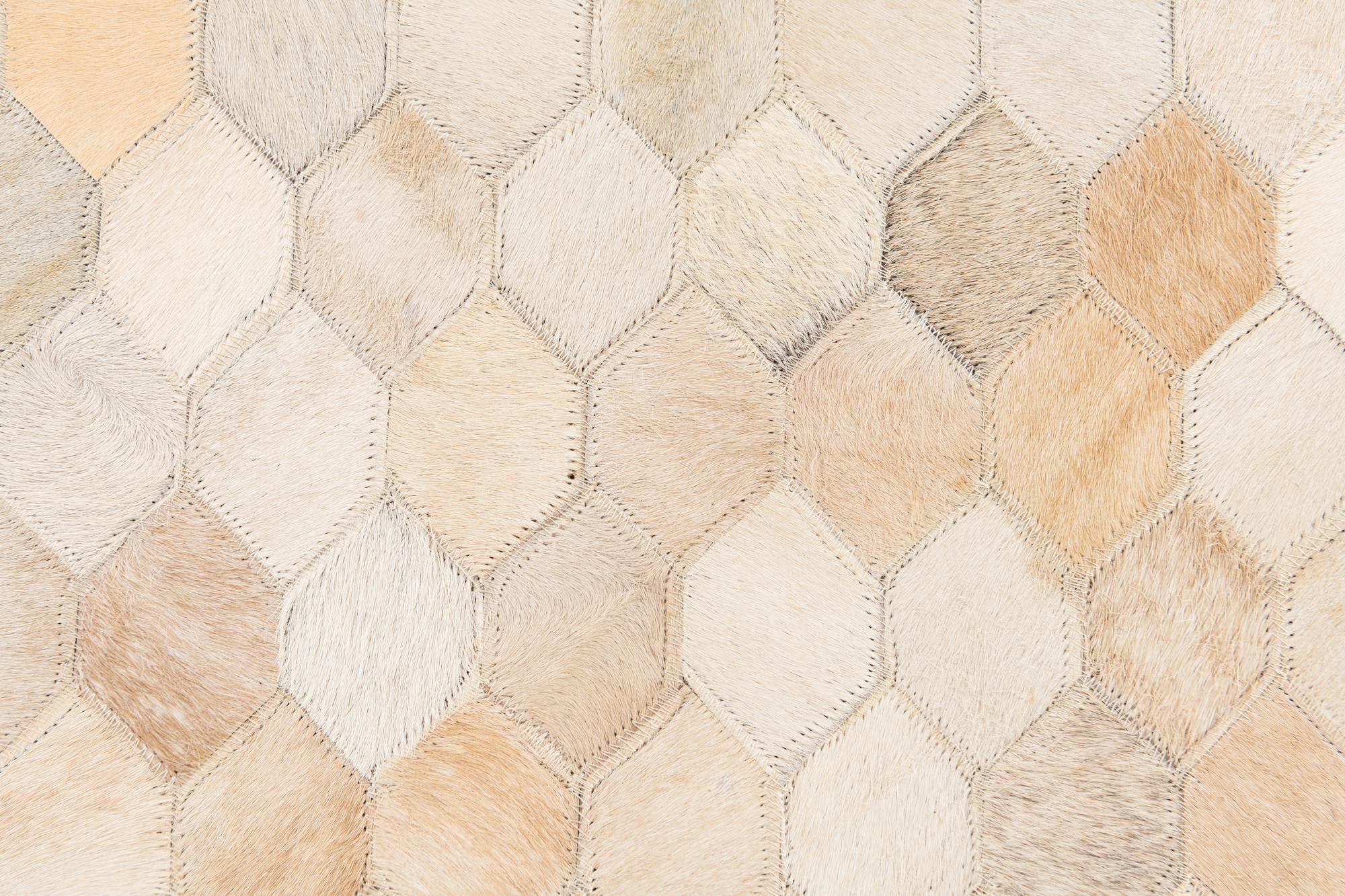 4' 8 x 6' 7 Cowhide Stocks Rug