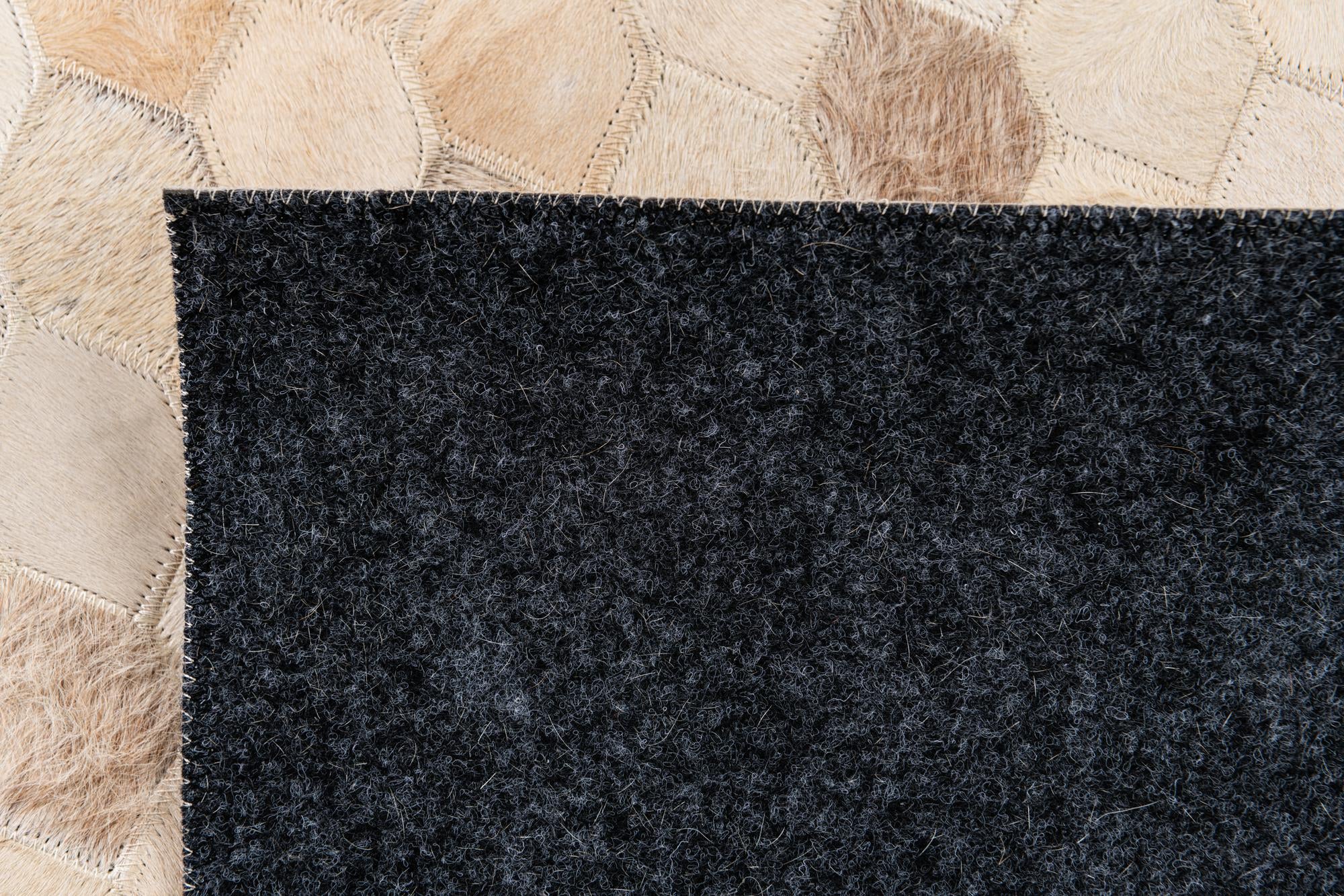 4' 8 x 6' 7 Cowhide Stocks Rug