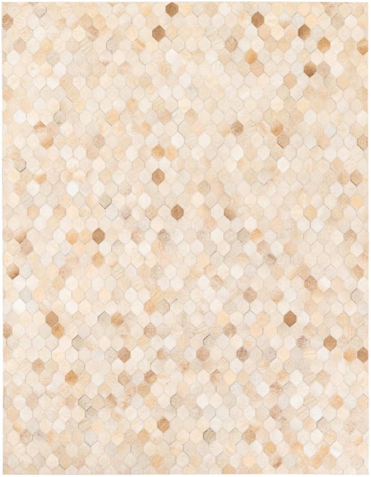 Detail image of 4' 8 x 6' 7 Cowhide Stocks Rug